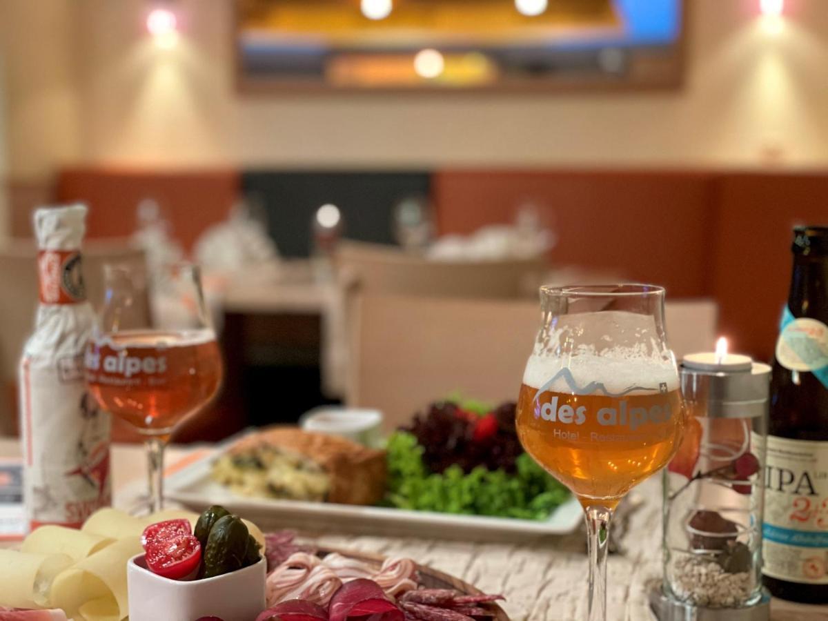Boutique Und Bier Hotel Des Alpes Fiesch Kültér fotó
