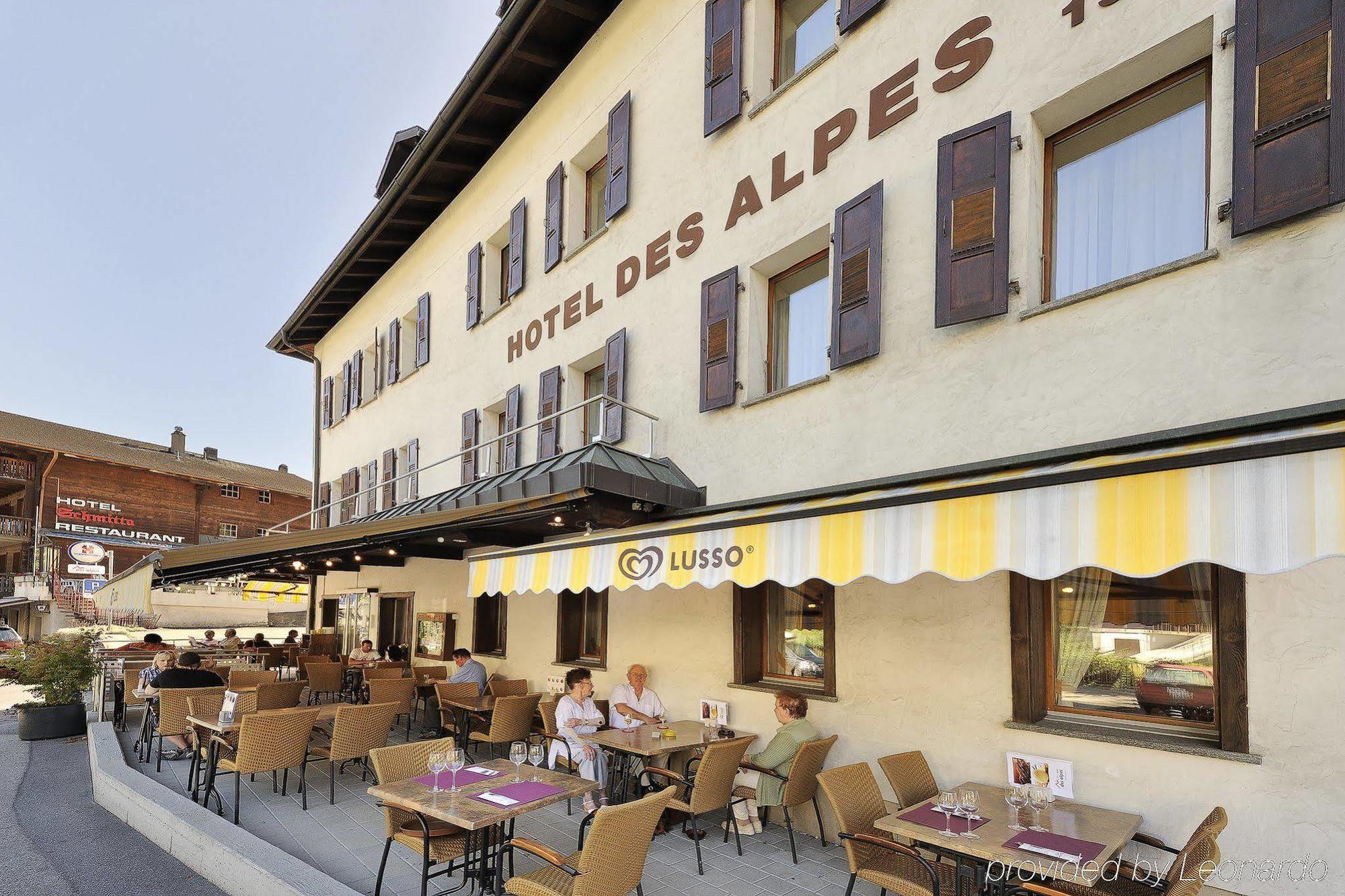 Boutique Und Bier Hotel Des Alpes Fiesch Kültér fotó